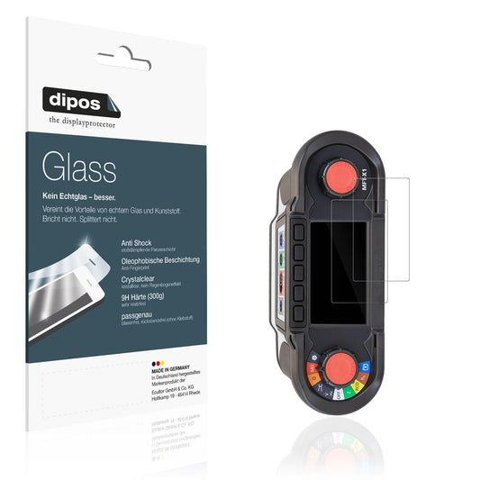 Klare Displayschutzfolie von dipos passend für Megger MFT-X1, 9H kratzfest und blasenfrei montiert