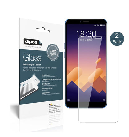 Klare Displayschutzfolie von dipos passend für Meizu E3, 9H kratzfest und blasenfrei montiert