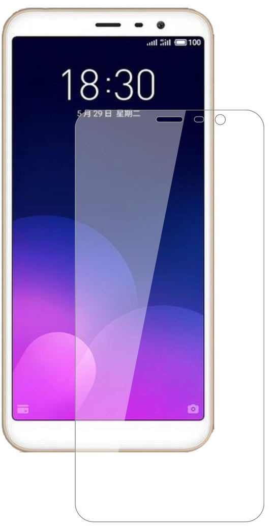 Klare Displayschutzfolie von dipos passend für Meizu M6T, 9H kratzfest und blasenfrei montiert