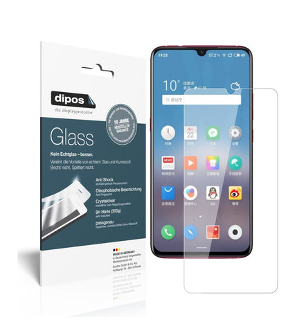 Klare Displayschutzfolie von dipos passend für Meizu Note 9, 9H kratzfest und blasenfrei montiert