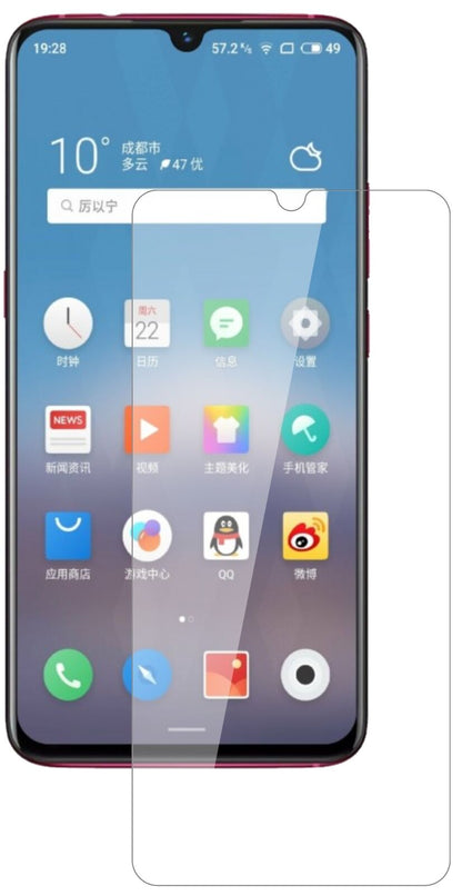 Klare Displayschutzfolie von dipos passend für Meizu Note 9, 9H kratzfest und blasenfrei montiert