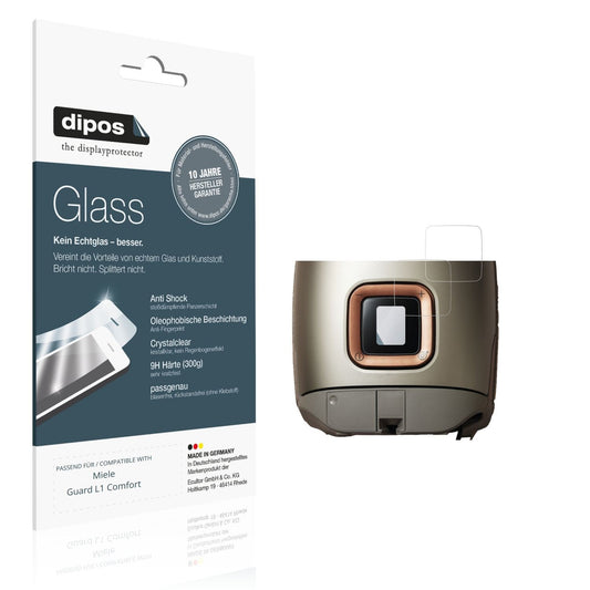 Klare Displayschutzfolie von dipos passend für Miele Guard L1 Comfort, 9H kratzfest und blasenfrei montiert