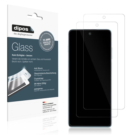 Klare Displayschutzfolie von dipos passend für Motorola Moto Edge S30, 9H kratzfest und blasenfrei montiert