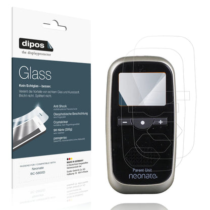 Klare Displayschutzfolie von dipos passend für Neonate BC-5800D, 9H kratzfest und blasenfrei montiert