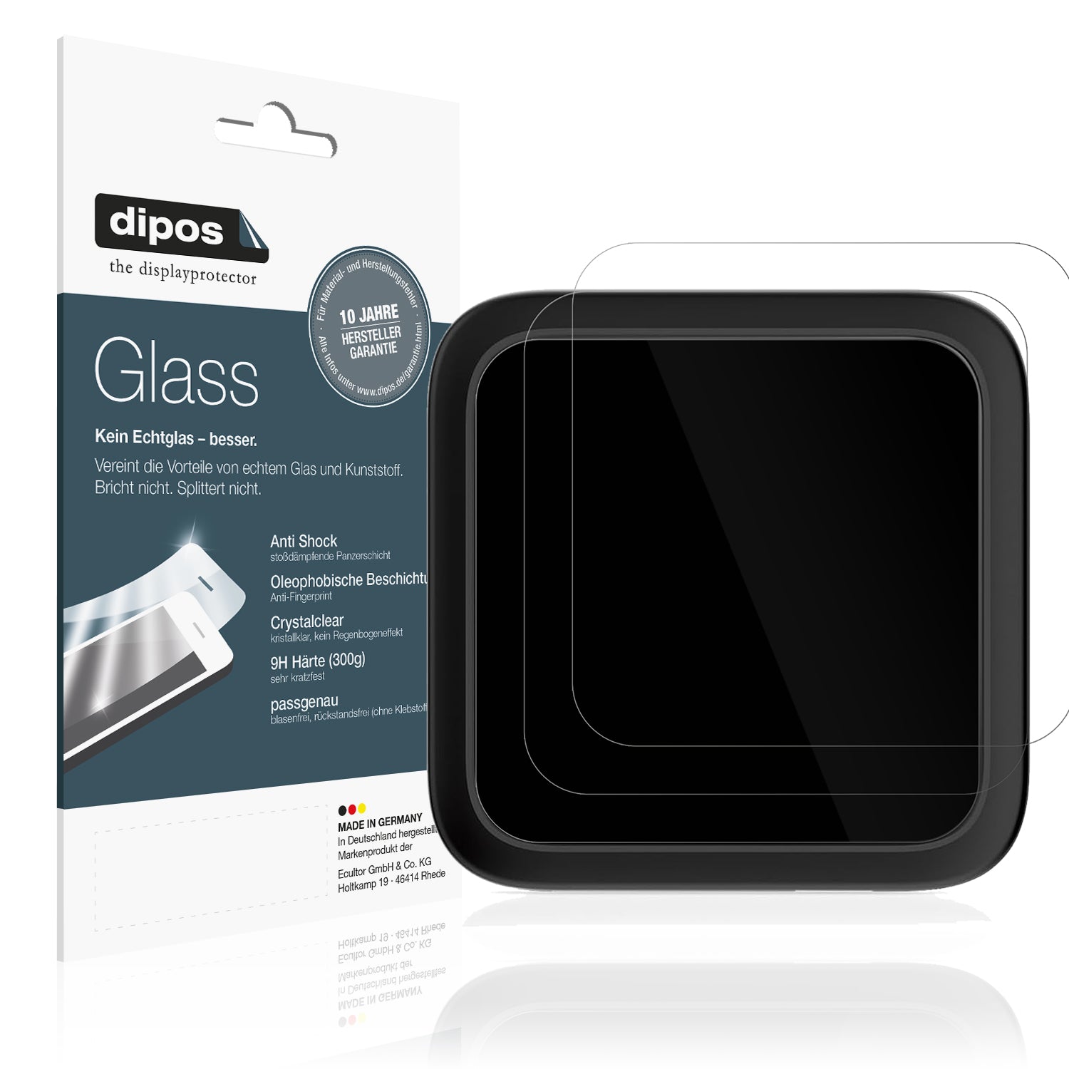 Klare Displayschutzfolie von dipos passend für NetGear Night Hawk M6 Pro, 9H kratzfest und blasenfrei montiert