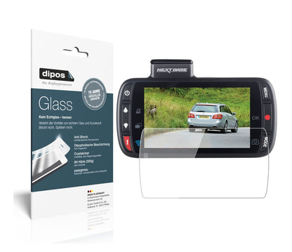 Klare Displayschutzfolie von dipos passend für Nextbase 312GW Dashcam, 9H kratzfest und blasenfrei montiert