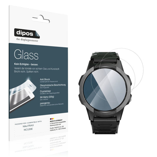 Klare Displayschutzfolie von dipos passend für NikuTRAX NC120E, 9H kratzfest und blasenfrei montiert