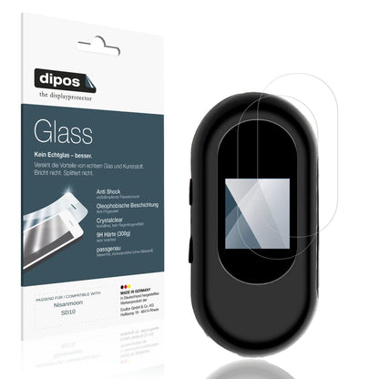 Klare Displayschutzfolie von dipos passend für Nisanmoon SD10, 9H kratzfest und blasenfrei montiert