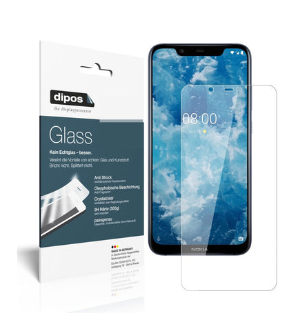 Klare Displayschutzfolie von dipos passend für Nokia 46030, 9H kratzfest und blasenfrei montiert