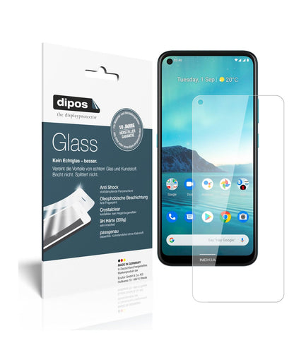 Klare Displayschutzfolie von dipos passend für Nokia 46115, 9H kratzfest und blasenfrei montiert