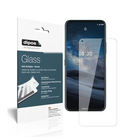 Klare Displayschutzfolie von dipos passend für Nokia 46089, 9H kratzfest und blasenfrei montiert