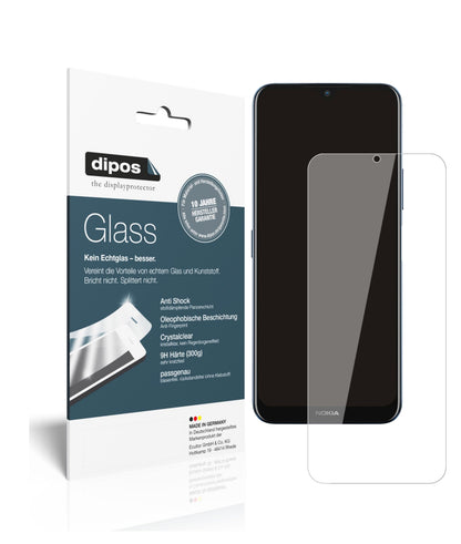 Klare Displayschutzfolie von dipos passend für Nokia G50 5G, 9H kratzfest und blasenfrei montiert