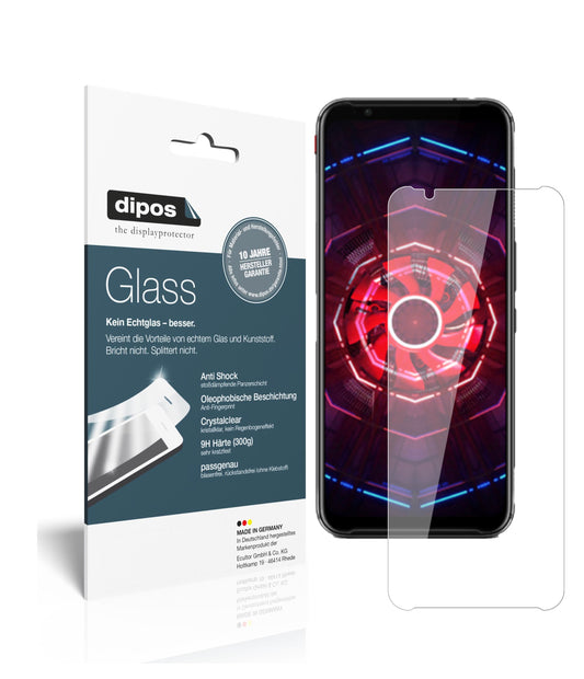 Klare Displayschutzfolie von dipos passend für ZTE nubia Red Magic 3S, 9H kratzfest und blasenfrei montiert