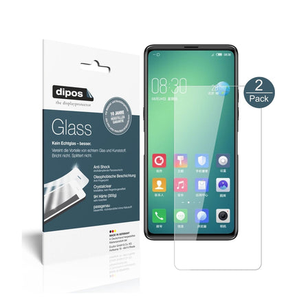 Klare Displayschutzfolie von dipos passend für Nubia Z18S, 9H kratzfest und blasenfrei montiert