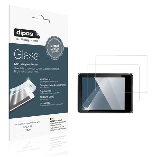 Klare Displayschutzfolie von dipos passend für Nvgfelis N300, 9H kratzfest und blasenfrei montiert