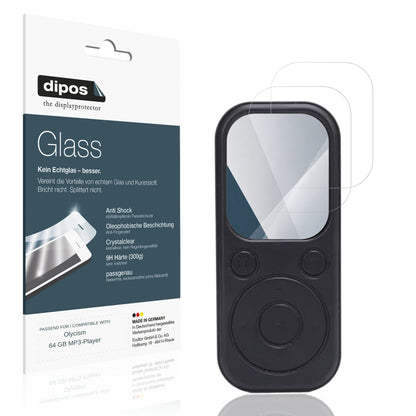 Klare Displayschutzfolie von dipos passend für Olycism 64 GB MP3-Player, 9H kratzfest und blasenfrei montiert