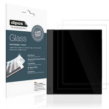 Klare Displayschutzfolie von dipos passend für Onyx Boox Note Air 4 C, 9H kratzfest und blasenfrei montiert