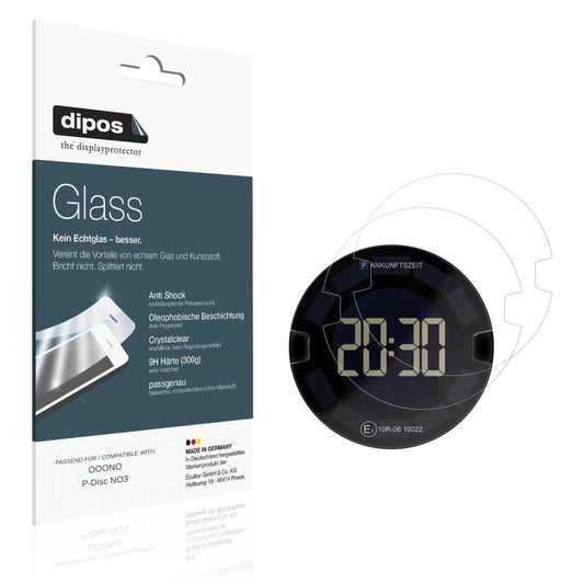 Klare Displayschutzfolie von dipos passend für OOONO P-Disc NO3, 9H kratzfest und blasenfrei montiert