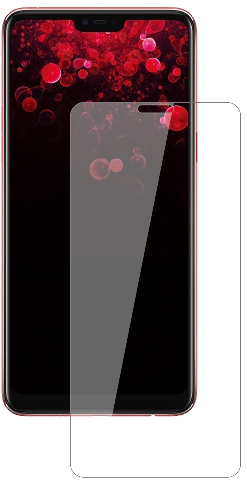 Klare Displayschutzfolie von dipos passend für Oppo F7 YOUTH, 9H kratzfest und blasenfrei montiert