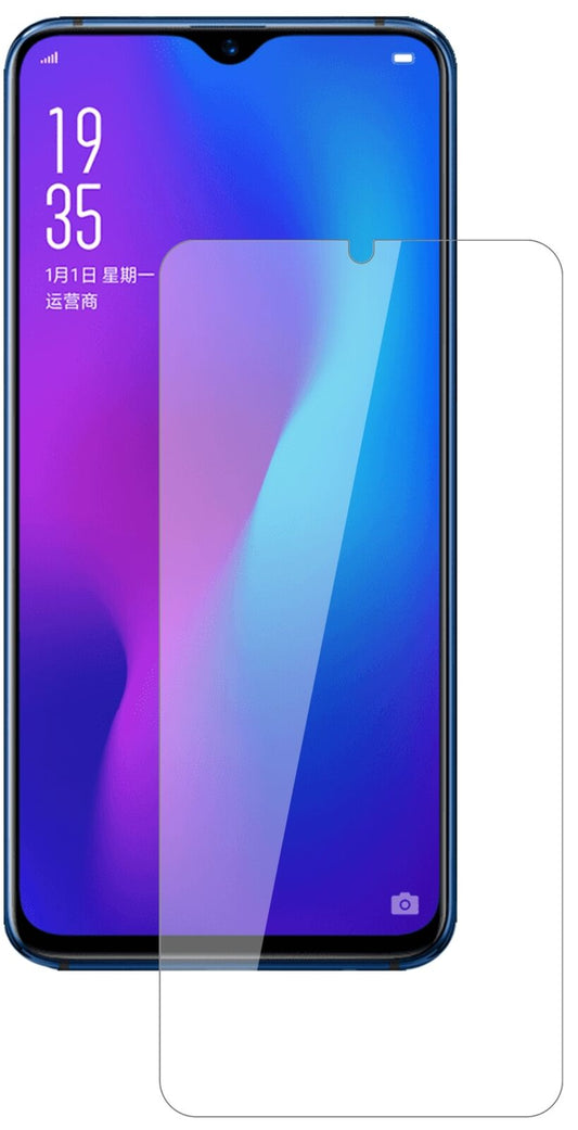 Klare Displayschutzfolie von dipos passend für Oppo R17 Pro, 9H kratzfest und blasenfrei montiert