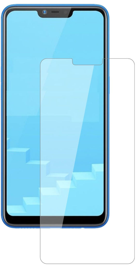 Klare Displayschutzfolie von dipos passend für Oppo Realme C1, 9H kratzfest und blasenfrei montiert