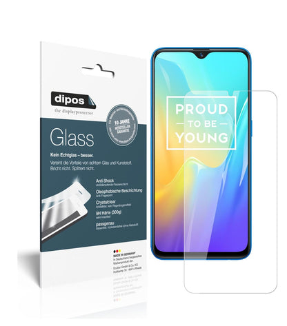 Klare Displayschutzfolie von dipos passend für Oppo Realme U1, 9H kratzfest und blasenfrei montiert