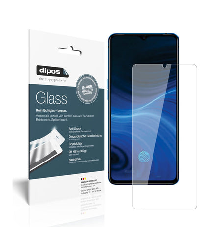 Klare Displayschutzfolie von dipos passend für Oppo Reno Ace, 9H kratzfest und blasenfrei montiert