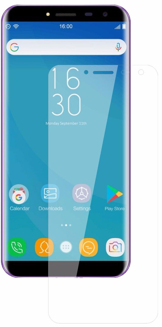 Klare Displayschutzfolie von dipos passend für Oukitel C8, 9H kratzfest und blasenfrei montiert