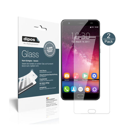 Klare Displayschutzfolie von dipos passend für Oukitel K6000 Plus, 9H kratzfest und blasenfrei montiert