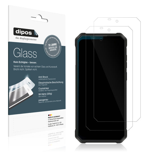 Klare Displayschutzfolie von dipos passend für Oukitel WP53s, 9H kratzfest und blasenfrei montiert