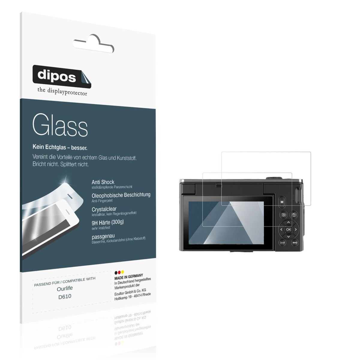 Displayschutz hergestellt in Deutschland, höchste Qualität made in Germany