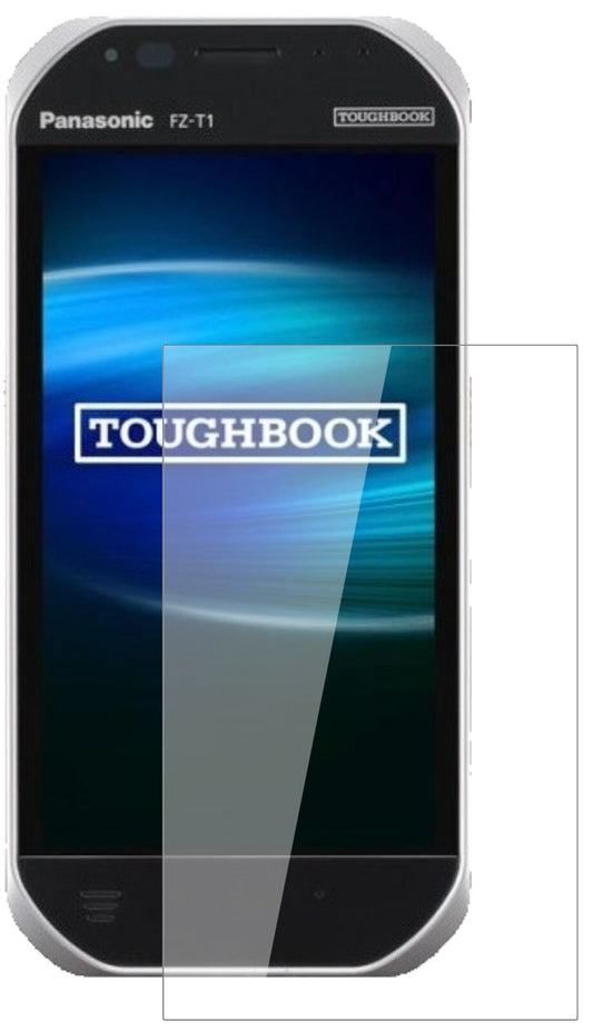 Klare Displayschutzfolie von dipos passend für Panasonic Toughbook FZ-T1, 9H kratzfest und blasenfrei montiert