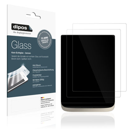 Klare Displayschutzfolie von dipos passend für PocketBook InkPad Color 3, 9H kratzfest und blasenfrei montiert