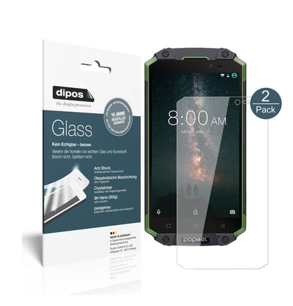Klare Displayschutzfolie von dipos passend für Poptel P9000 Max, 9H kratzfest und blasenfrei montiert