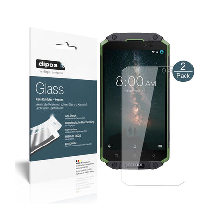 Klare Displayschutzfolie von dipos passend für Poptel P9000 Max, 9H kratzfest und blasenfrei montiert