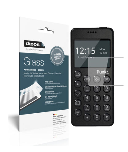 Klare Displayschutzfolie von dipos passend für Punkt MP02, 9H kratzfest und blasenfrei montiert