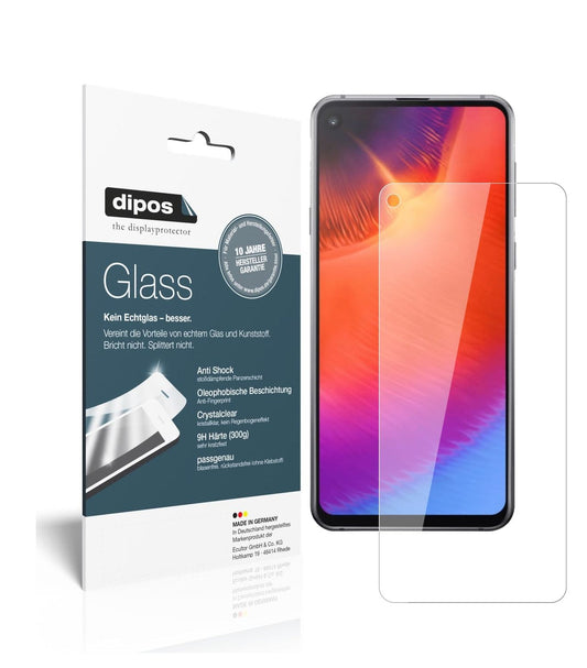 Klare Displayschutzfolie von dipos passend für Samsung Galaxy A60, 9H kratzfest und blasenfrei montiert