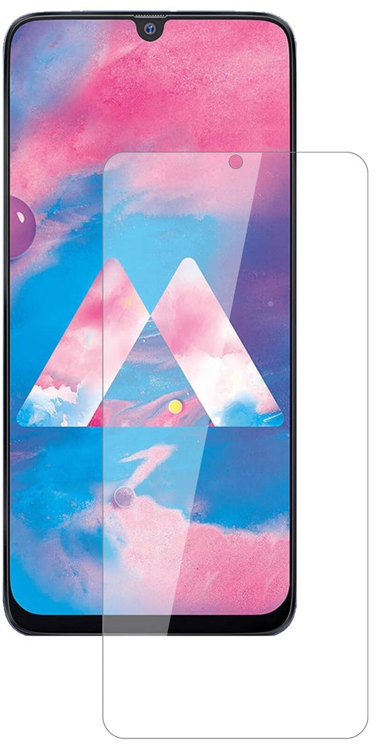 Klare Displayschutzfolie von dipos passend für Samsung Galaxy M30, 9H kratzfest und blasenfrei montiert