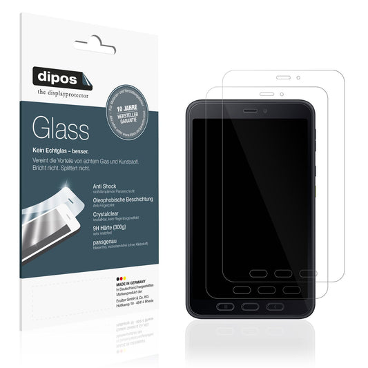 Klare Displayschutzfolie von dipos passend für Samsung Galaxy Tab Active 5, 9H kratzfest und blasenfrei montiert