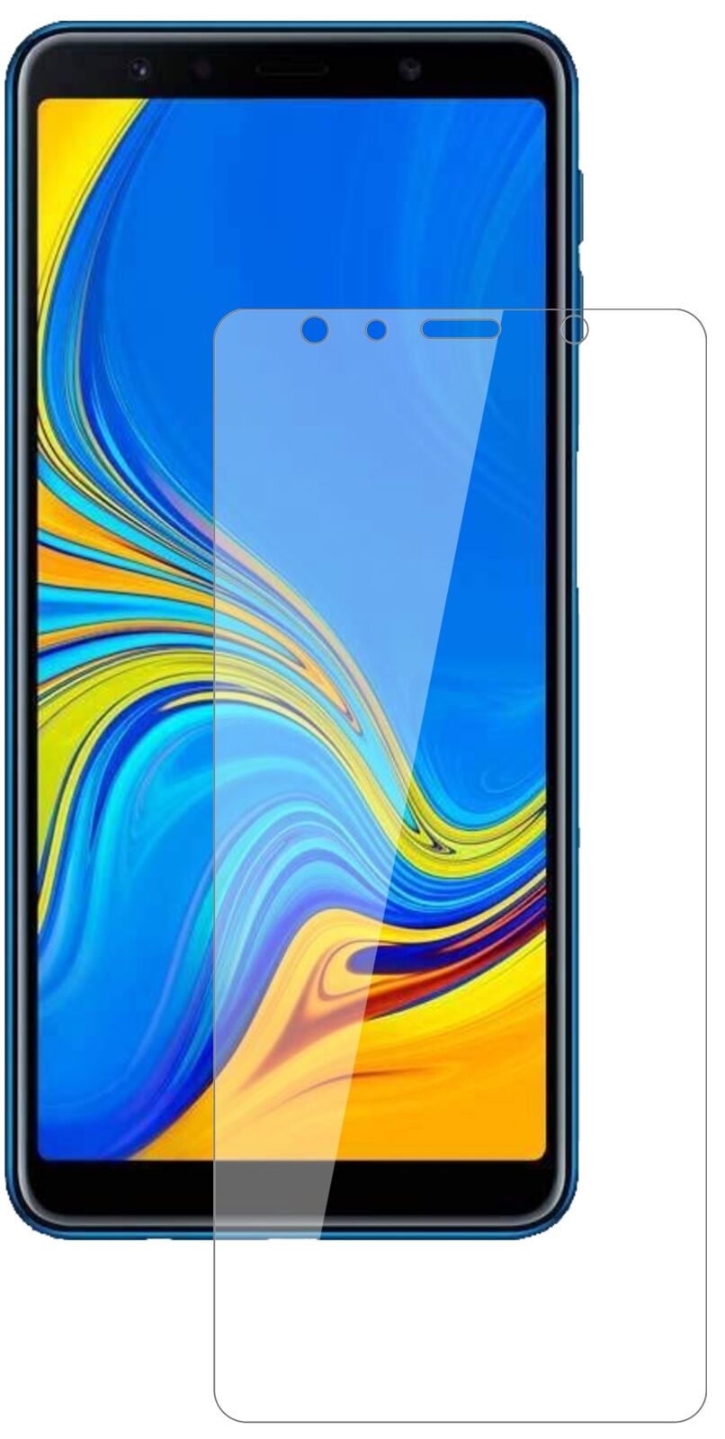 Klare Displayschutzfolie von dipos passend für Samsung J4 Core (2018), 9H kratzfest und blasenfrei montiert