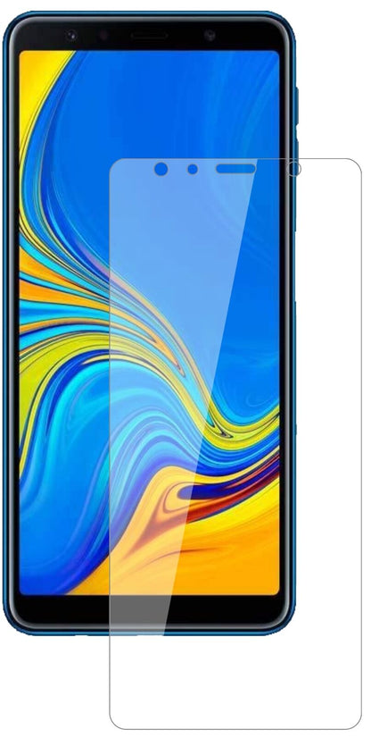 Klare Displayschutzfolie von dipos passend für Samsung J4 Core (2018), 9H kratzfest und blasenfrei montiert