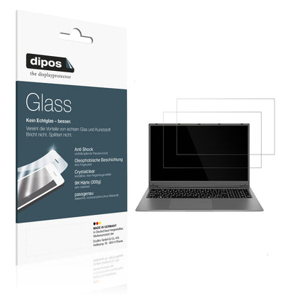 Klare Displayschutzfolie von dipos passend für SGIN 17 Zoll 8GB RAM, 9H kratzfest und blasenfrei montiert