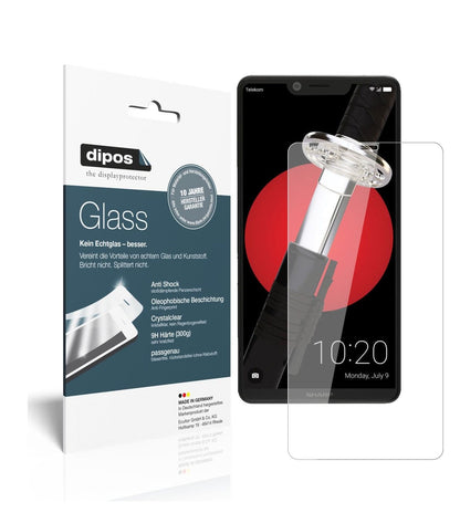 Klare Displayschutzfolie von dipos passend für Sharp Aquos D10, 9H kratzfest und blasenfrei montiert