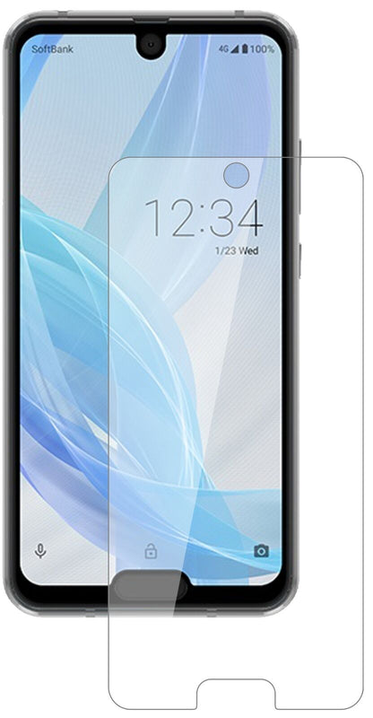 Klare Displayschutzfolie von dipos passend für Sharp Aquos R2 Compact, 9H kratzfest und blasenfrei montiert
