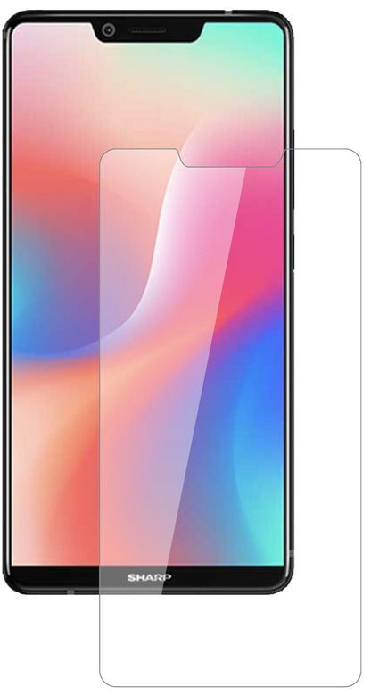 Klare Displayschutzfolie von dipos passend für Sharp Aquos S3 High Edition, 9H kratzfest und blasenfrei montiert