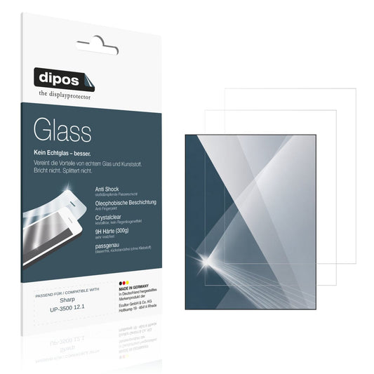 Klare Displayschutzfolie von dipos passend für Sharp UP-3500 12.1, 9H kratzfest und blasenfrei montiert