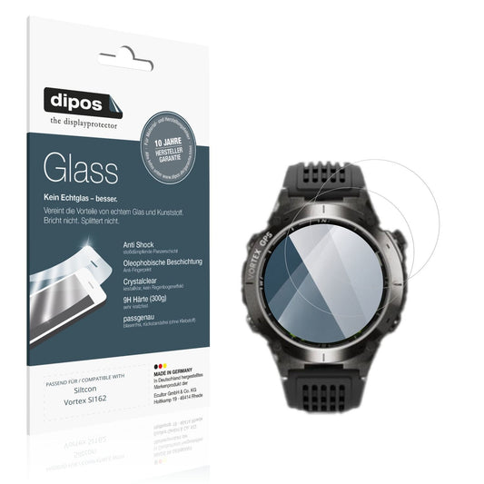 Klare Displayschutzfolie von dipos passend für Siltcon Vortex SI162, 9H kratzfest und blasenfrei montiert