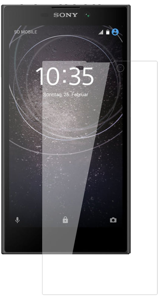 Klare Displayschutzfolie von dipos passend für Sony Xperia L2, 9H kratzfest und blasenfrei montiert