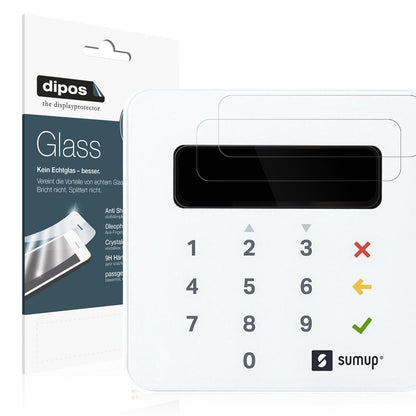 Klare Displayschutzfolie von dipos passend für SumUp Air, 9H kratzfest und blasenfrei montiert