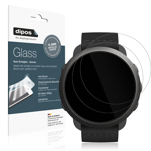 Klare Displayschutzfolie von dipos passend für Suunto 3, 9H kratzfest und blasenfrei montiert